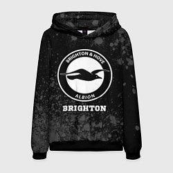 Толстовка-худи мужская Brighton sport на темном фоне, цвет: 3D-черный