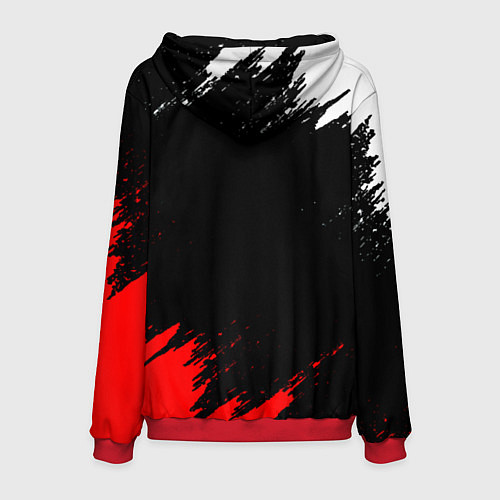 Мужская толстовка Манчестер Сити краски / 3D-Красный – фото 2