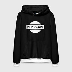 Мужская толстовка Nissan logo white