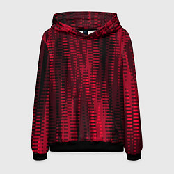 Мужская толстовка Тёмный красный абстрактные полосы