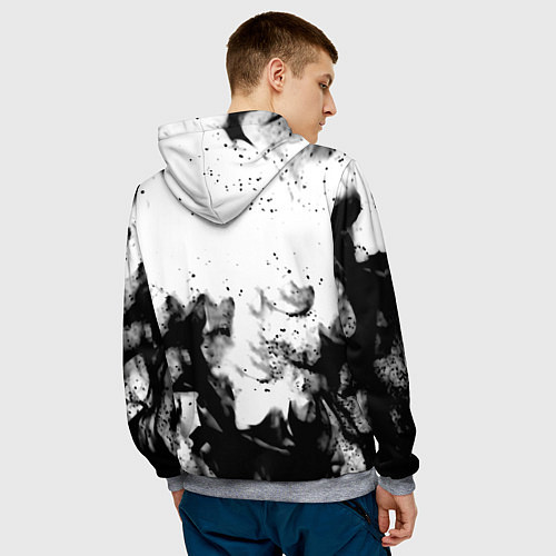 Мужская толстовка Rasmus smoke steel / 3D-Меланж – фото 4