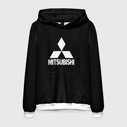 Мужская толстовка Mitsubishi logo white