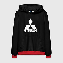 Мужская толстовка Mitsubishi logo white