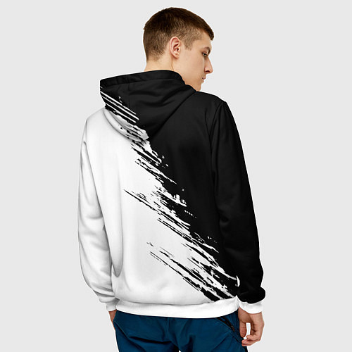 Мужская толстовка Ассасинс Крид - белый и черный цвет / 3D-Белый – фото 4
