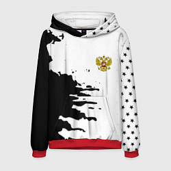 Мужская толстовка Россия герб звёзды в красках