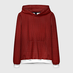 Мужская толстовка Тёмно-красный текстурированный однотонный