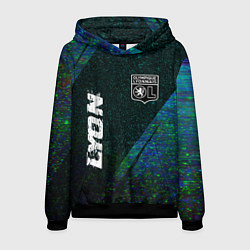 Мужская толстовка Lyon glitch blue