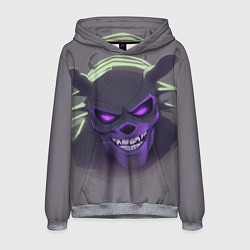 Толстовка-худи мужская Дерзкий демон, цвет: 3D-меланж
