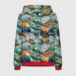 Мужская толстовка Adventure stickers