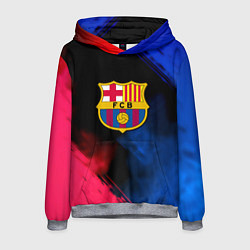 Толстовка-худи мужская Barcelona fc club gradient smoke, цвет: 3D-меланж
