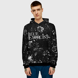 Толстовка-худи мужская Blue Exorcist black ice, цвет: 3D-черный — фото 2