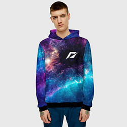 Толстовка-худи мужская Need for Speed space game, цвет: 3D-черный — фото 2