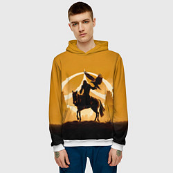 Толстовка-худи мужская Ноа планета обезьян, цвет: 3D-белый — фото 2