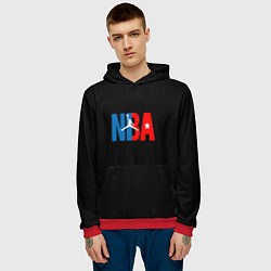 Толстовка-худи мужская NBA sport, цвет: 3D-красный — фото 2