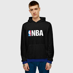 Толстовка-худи мужская NBA logo sport, цвет: 3D-синий — фото 2