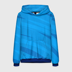 Мужская толстовка Насыщенный голубой полосами