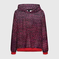 Мужская толстовка Бордовая абстрактная рябь