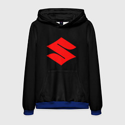 Мужская толстовка Suzuki red logo