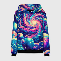 Мужская толстовка Разноцветный бескрайний космос - нейросеть