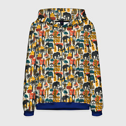 Мужская толстовка Африка паттерн пальмы животные