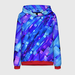 Мужская толстовка Сине-фиолетовые наклонные блоки