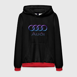 Мужская толстовка Audi neon logo