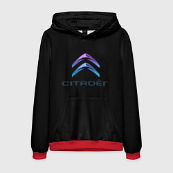 Мужская толстовка Citroen logo neon