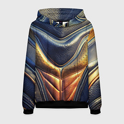 Мужская толстовка Футуристический текстурный костюм из кожи