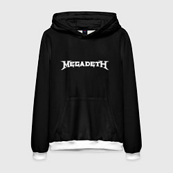 Мужская толстовка Megadeth logo white