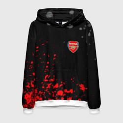 Толстовка-худи мужская Arsenal spash, цвет: 3D-белый