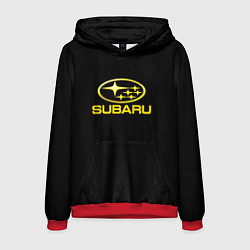 Мужская толстовка Subaru logo yellow