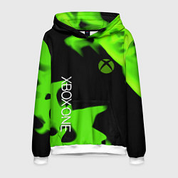 Мужская толстовка Xbox one green flame