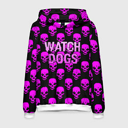 Мужская толстовка Watch dogs neon skull