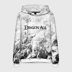 Толстовка-худи мужская Dragon Age white graphite, цвет: 3D-белый