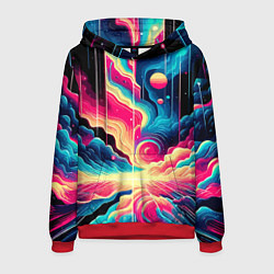 Мужская толстовка Neon space fantasy - ai art