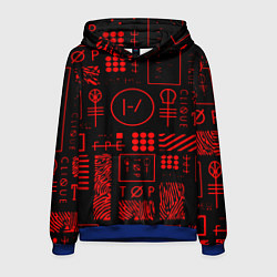 Мужская толстовка Twenty one pilots pattern rock