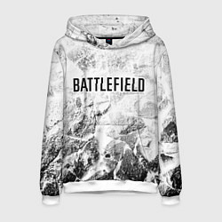 Толстовка-худи мужская Battlefield white graphite, цвет: 3D-белый