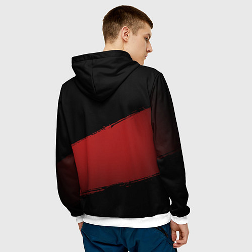 Мужская толстовка Боец Ислам Махачев / 3D-Белый – фото 4