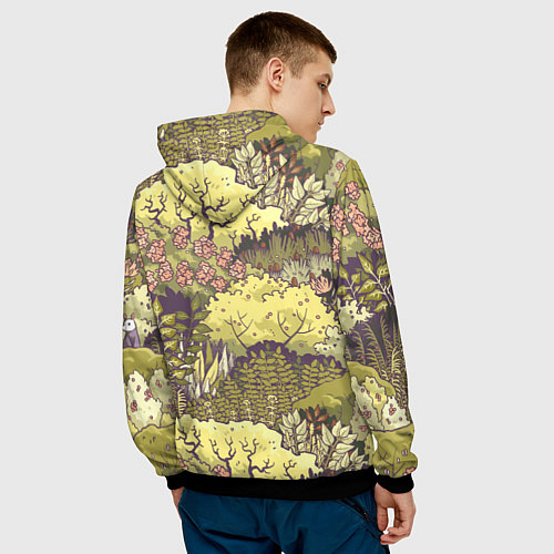 Мужская толстовка Найди опоссума / 3D-Черный – фото 4