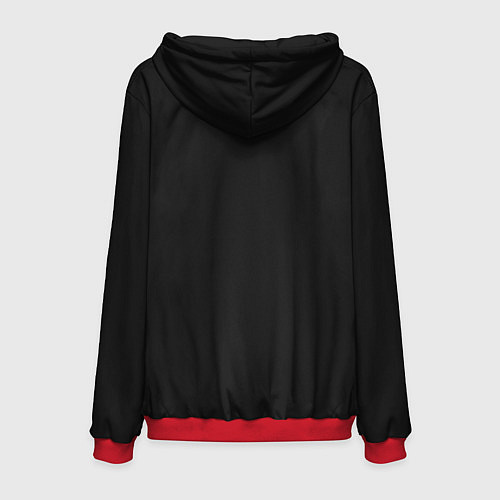 Мужская толстовка Глаза и дым / 3D-Красный – фото 2