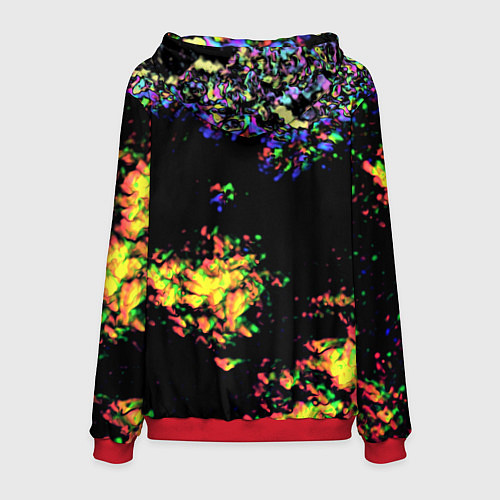 Мужская толстовка Fallout краски / 3D-Красный – фото 2
