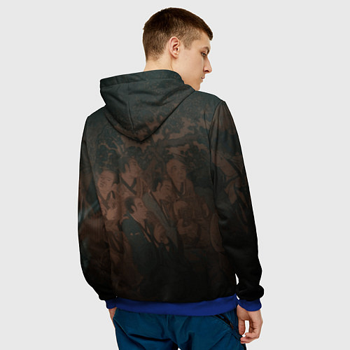 Мужская толстовка Sun Wukong Black myth wukong / 3D-Синий – фото 4