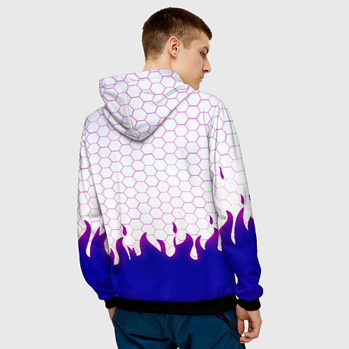 Мужская толстовка Samurai logo cdproject / 3D-Черный – фото 4