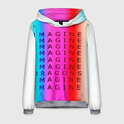 Мужская толстовка Imagine Dragons neon rock