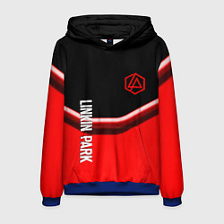 Толстовка-худи мужская Linkin park geometry line steel, цвет: 3D-синий
