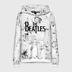 Толстовка-худи мужская The Beatles dirty ice, цвет: 3D-белый