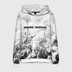 Толстовка-худи мужская Imagine Dragons white graphite, цвет: 3D-белый