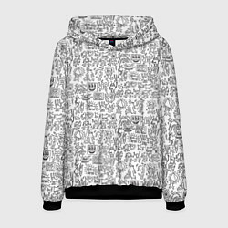 Мужская толстовка Человечки и пришельцы