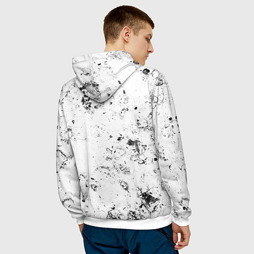 Мужская толстовка Cyberpunk 2077 dirty ice / 3D-Белый – фото 4