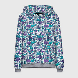 Мужская толстовка Граффити крючок и петля